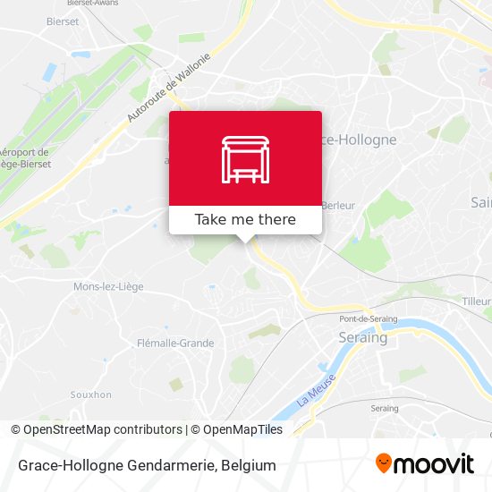 Grace-Hollogne Gendarmerie map
