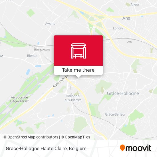 Grace-Hollogne Haute Claire map