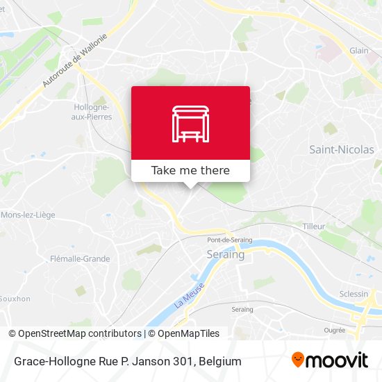 Grace-Hollogne Rue P. Janson 301 map