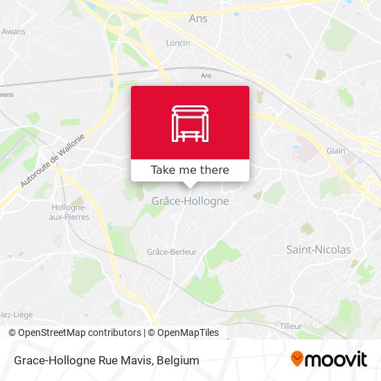 Grace-Hollogne Rue Mavis plan