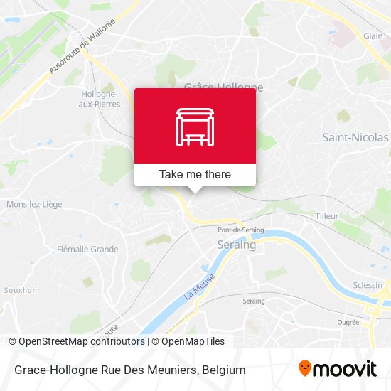 Grace-Hollogne Rue Des Meuniers map