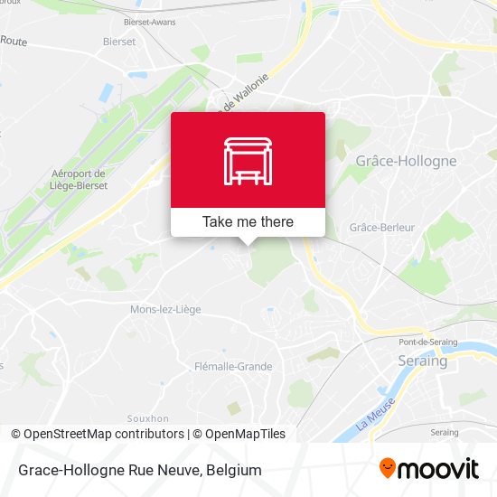 Grace-Hollogne Rue Neuve map
