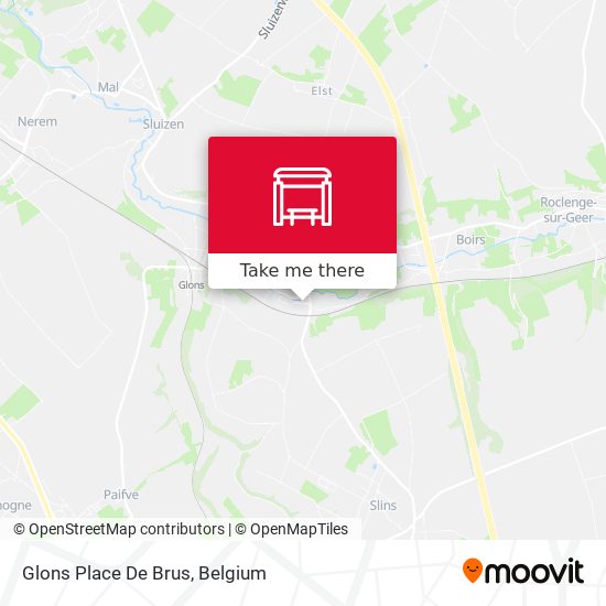 Glons Place De Brus map