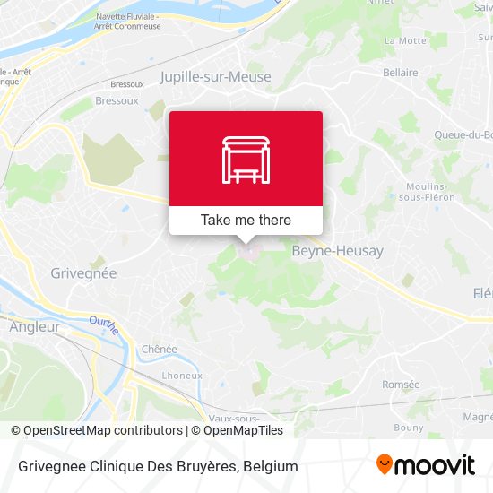 Grivegnee Clinique Des Bruyères map