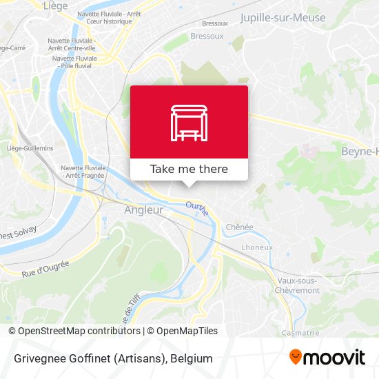 Grivegnee Goffinet (Artisans) map