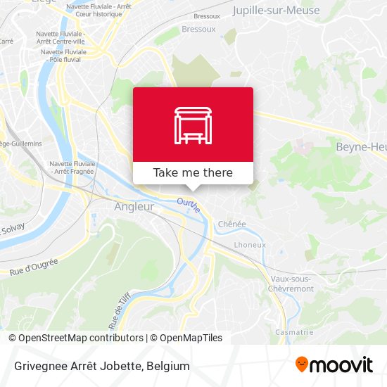 Grivegnee Arrêt Jobette plan