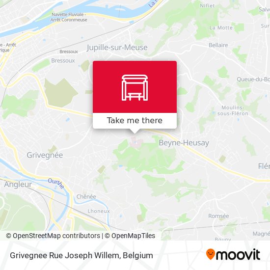 Grivegnee Rue Joseph Willem map