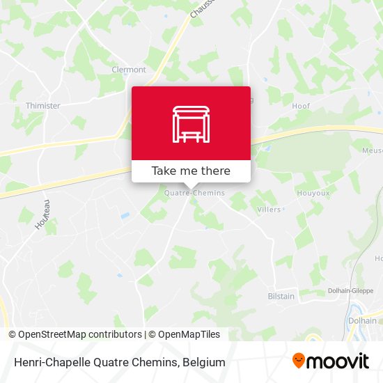 Henri-Chapelle Quatre Chemins map