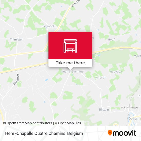 Henri-Chapelle Quatre Chemins map