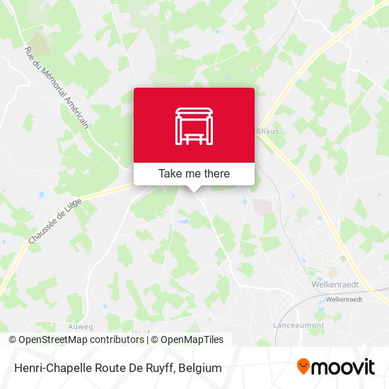 Henri-Chapelle Route De Ruyff map