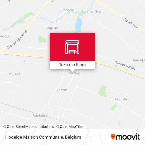Hodeige Maison Communale map
