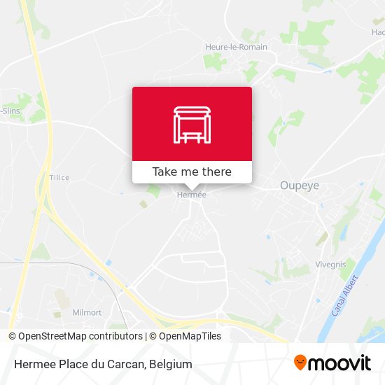 Hermee Place du Carcan map