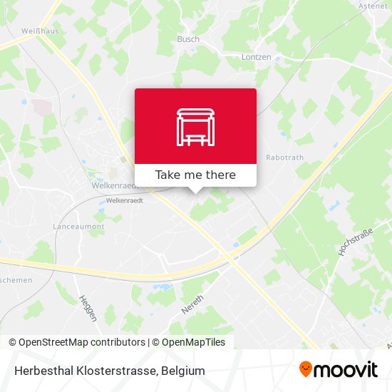 Herbesthal Klosterstrasse map