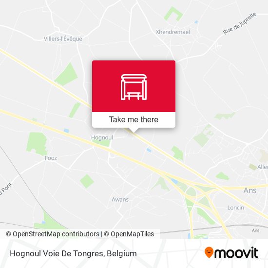 Hognoul Voie De Tongres map
