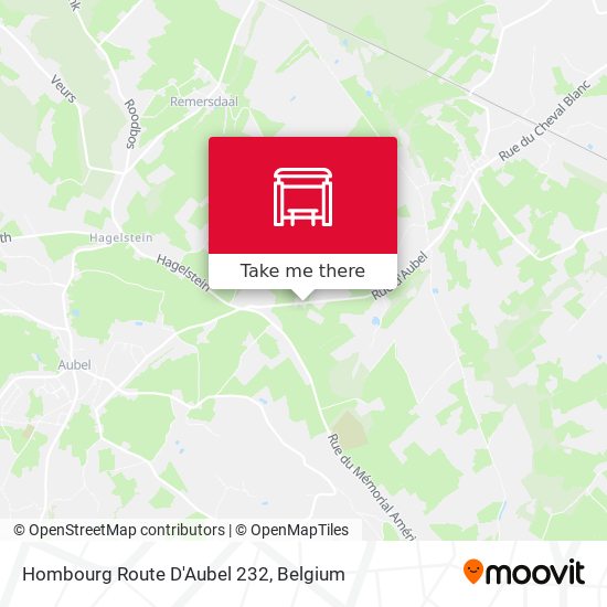 Hombourg Route D'Aubel 232 map