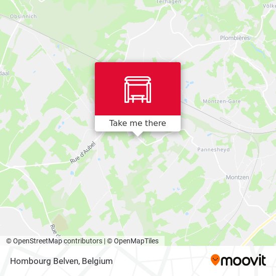 Hombourg Belven map