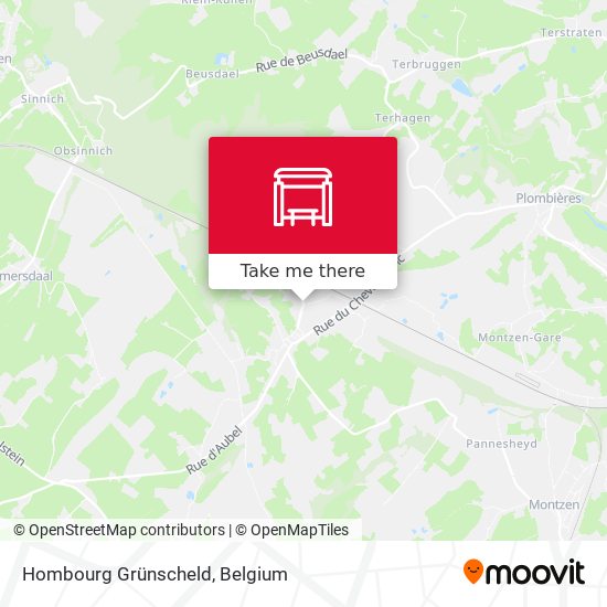 Hombourg Grünscheld map