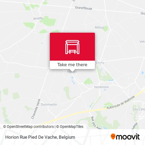 Horion Rue Pied De Vache map