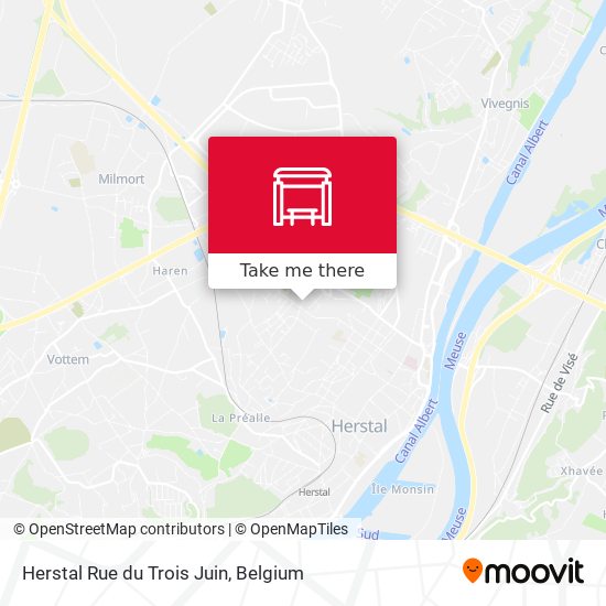 Herstal Rue du Trois Juin map