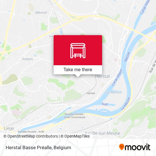 Herstal Basse Préalle map