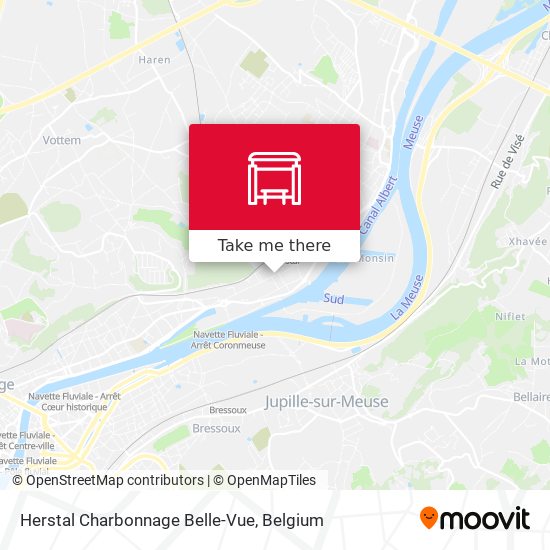 Herstal Charbonnage Belle-Vue map
