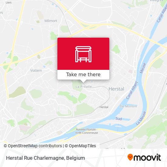 Herstal Rue Charlemagne plan