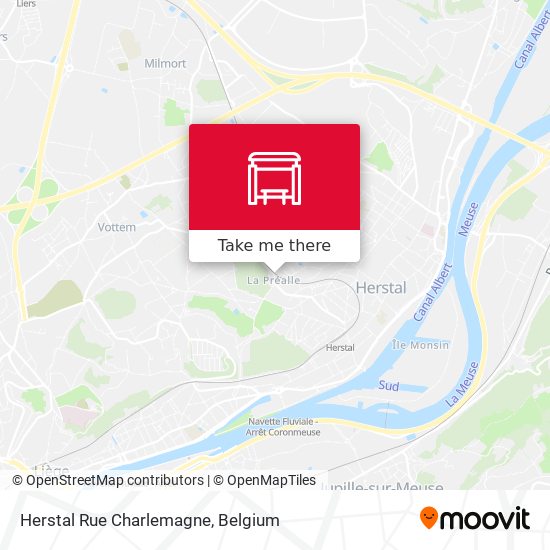 Herstal Rue Charlemagne map