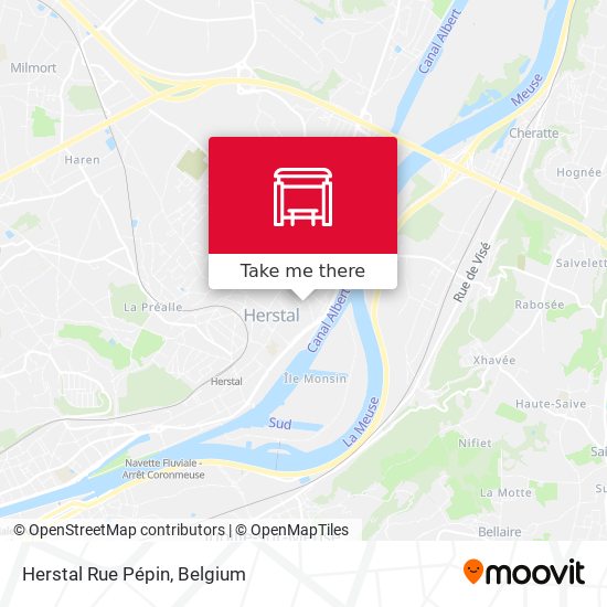 Herstal Rue Pépin plan
