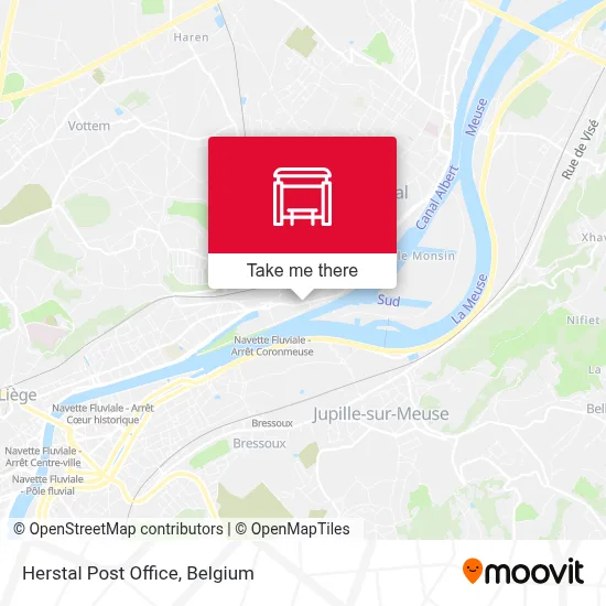 Herstal Post Office map