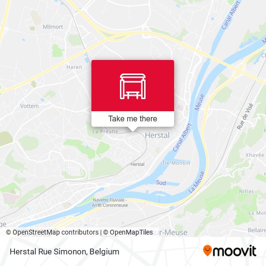 Herstal Rue Simonon plan