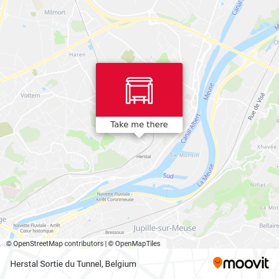 Herstal Sortie du Tunnel plan