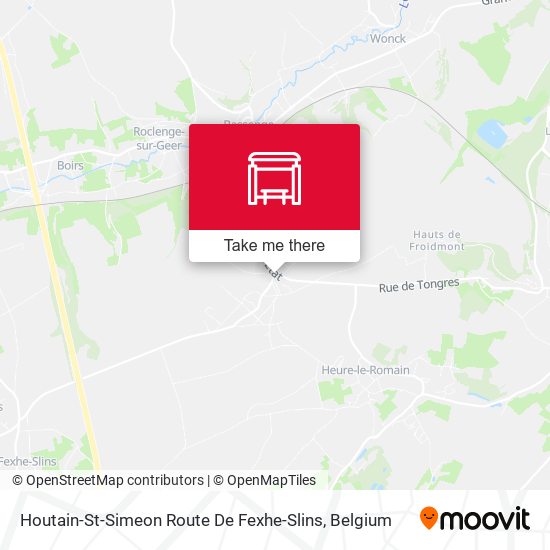Houtain-St-Simeon Route De Fexhe-Slins plan
