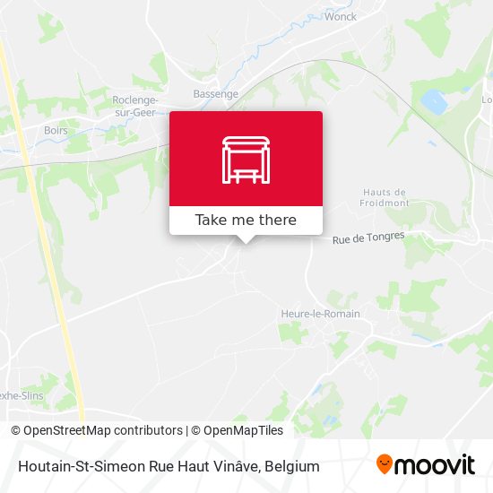 Houtain-St-Simeon Rue Haut Vinâve map