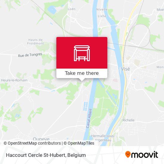 Haccourt Cercle St-Hubert map