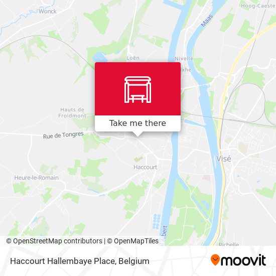 Haccourt Hallembaye Place map