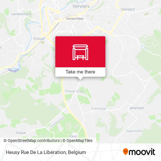 Heusy Rue De La Libération map