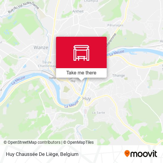Huy Chaussée De Liège map
