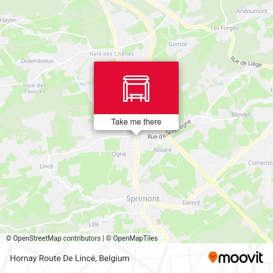 Hornay Route De Lincé map