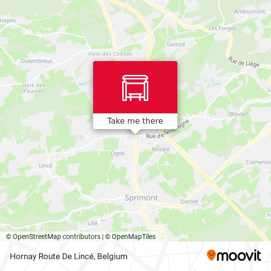 Hornay Route De Lincé map