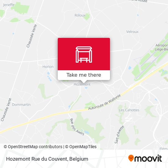 Hozemont Rue du Couvent map