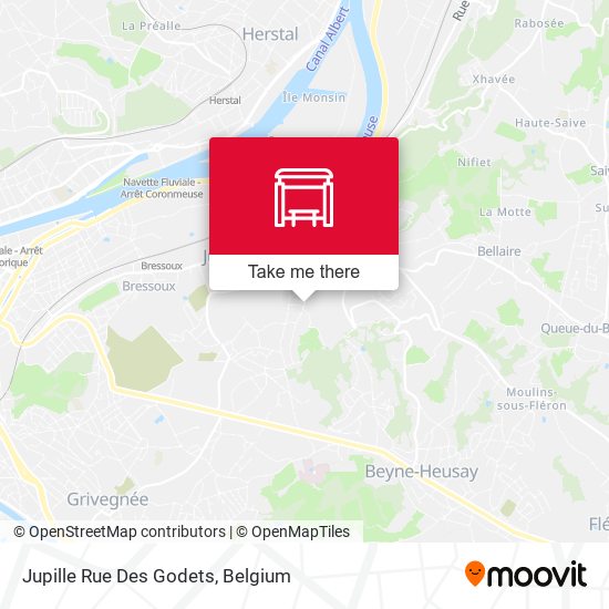Jupille Rue Des Godets map