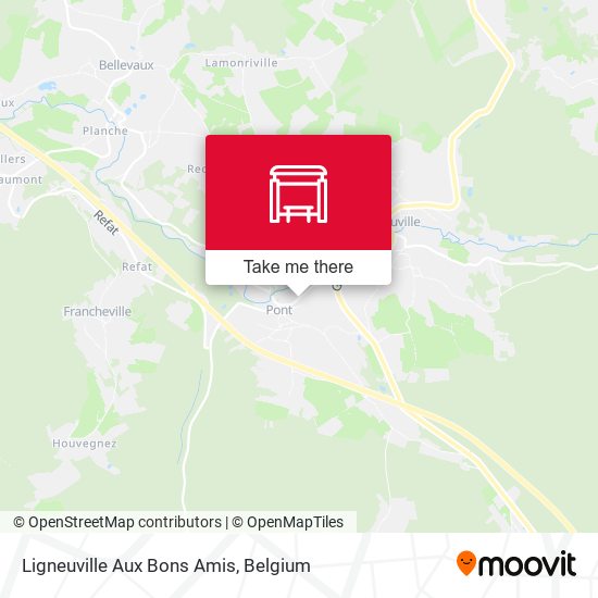 Ligneuville Aux Bons Amis map