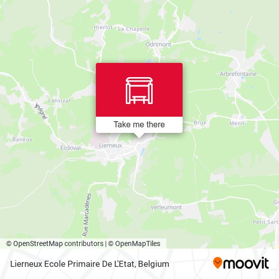 Lierneux Ecole Primaire De L'Etat map