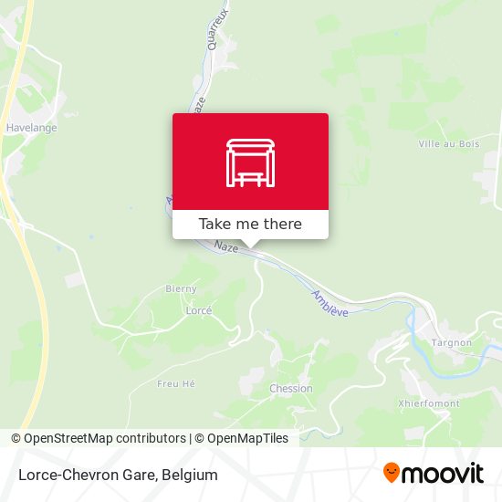 Lorce-Chevron Gare map
