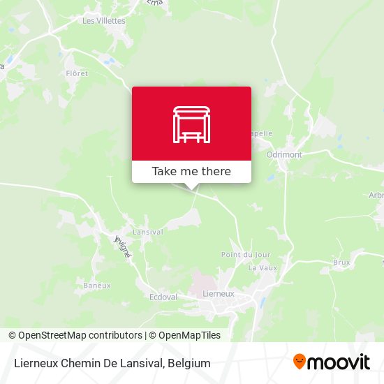 Lierneux Chemin De Lansival map