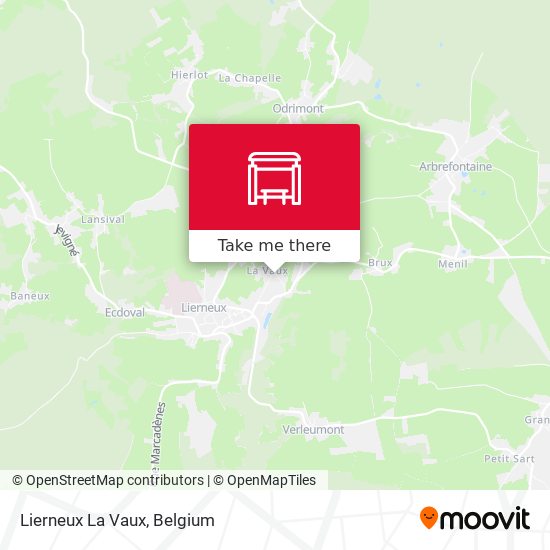 Lierneux La Vaux map