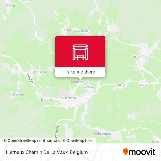 Lierneux Chemin De La Vaux plan