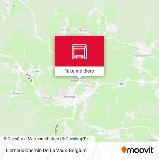 Lierneux Chemin De La Vaux map