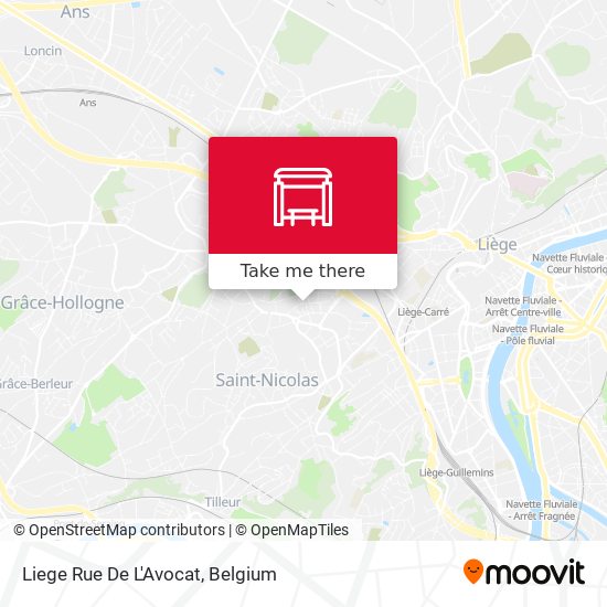 Liege Rue De L'Avocat map