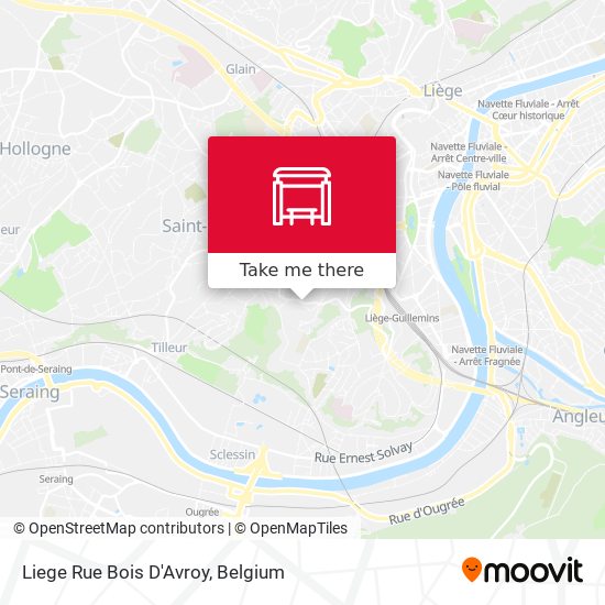 Liege Rue Bois D'Avroy plan